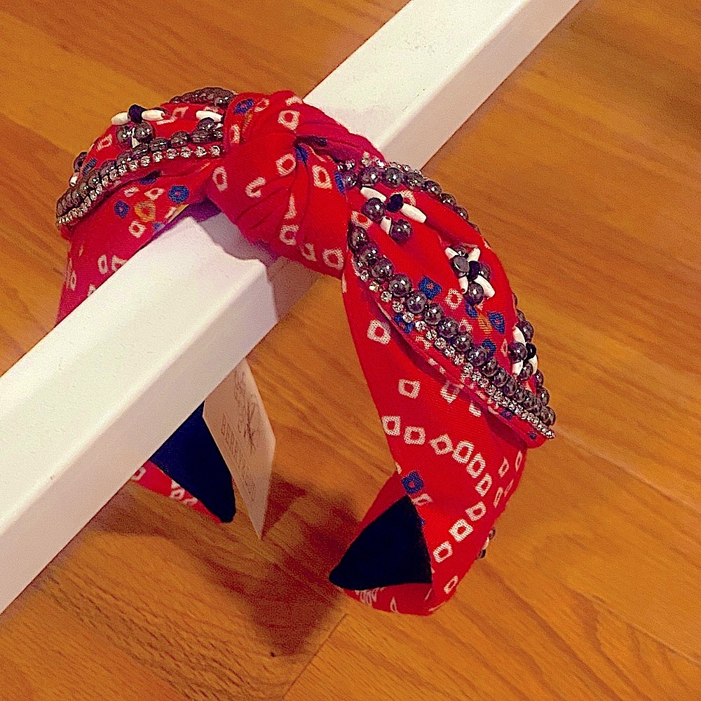 Red Beaded Knot Headband - Women Accessories Hair Accessory